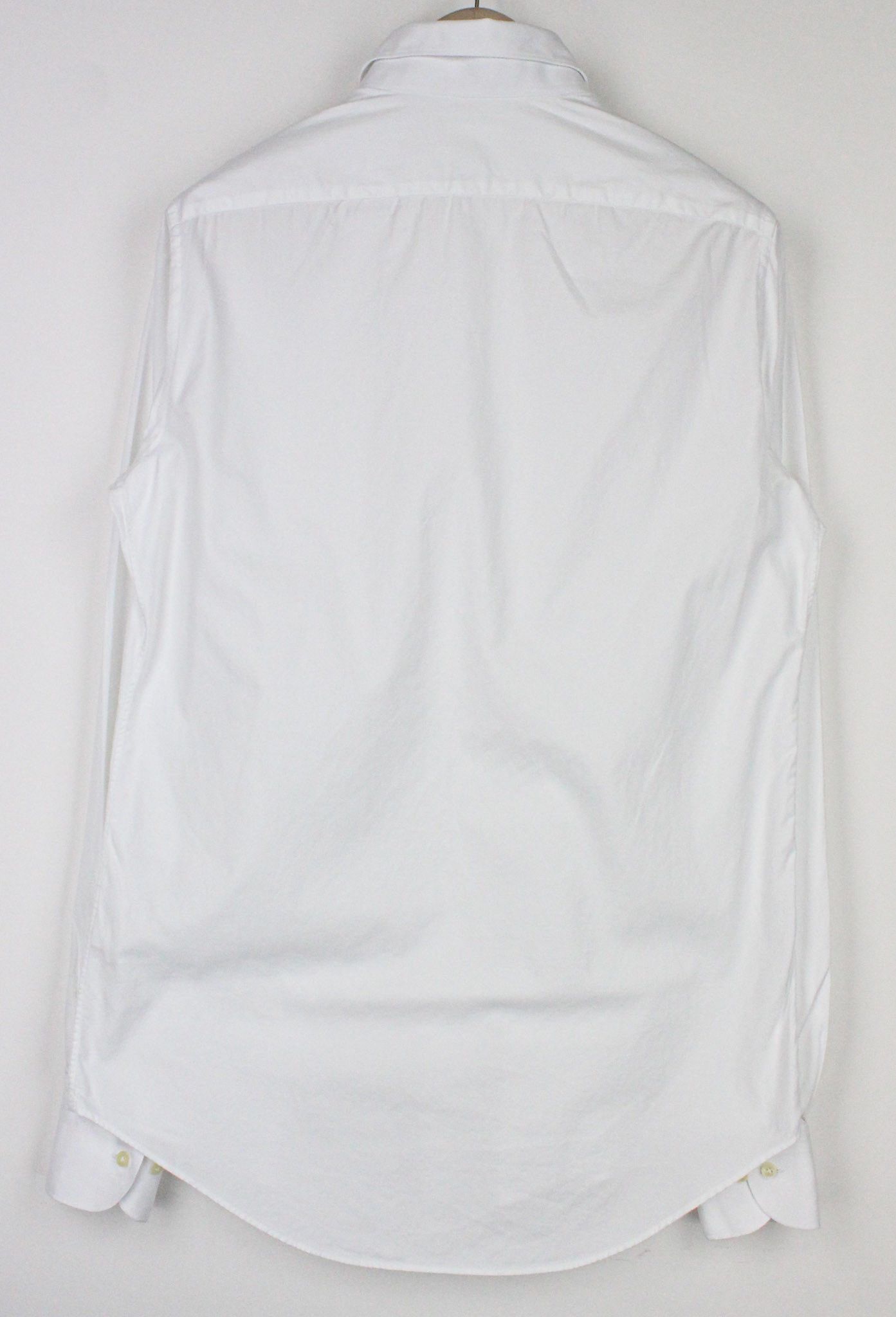 Suitsupply 40L/15 3/4L Slim White Cotton Button-Up 72755 Size 40L - 2 Thumbnail