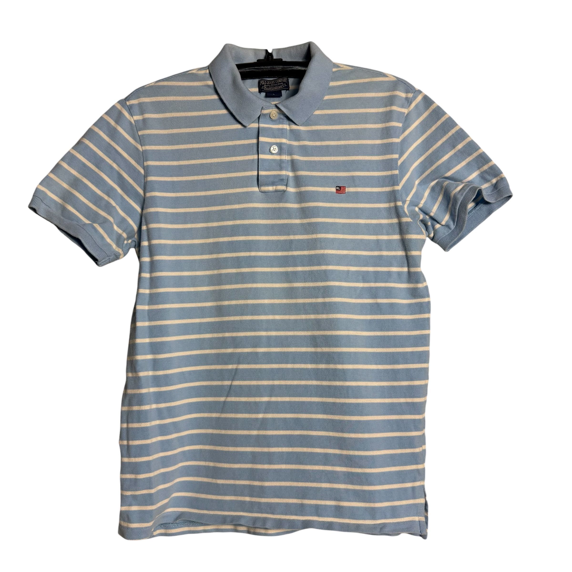Polo Ralph Lauren 🔥RARE🔥Vintage Polo Jeans Ralph Lauren Stripes Polo Shirt Size US L / EU 52-54 / 3 - 1 Thumbnail
