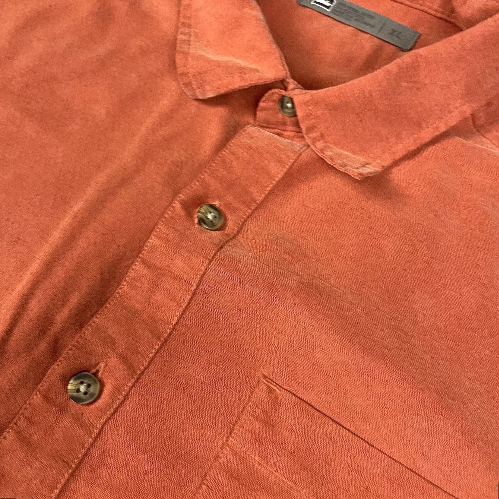 Vintage VINTAGE REI Shirt Mens Short Sleeve Camp Shirt Orange XL Button-Up Outdoor Camp Shirt? Size US XL / EU 56 / 4 - 4 Thumbnail