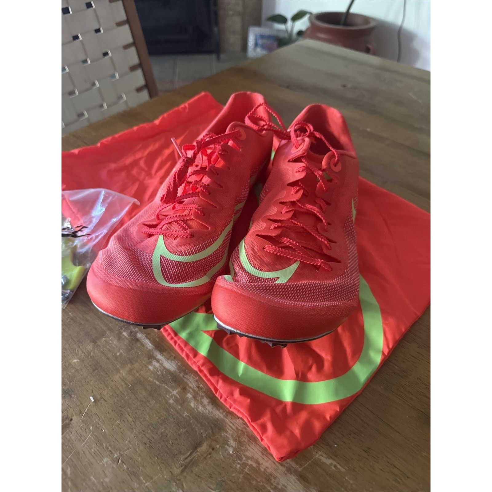 Nike Nike JA Fly 4 Track Spikes Running Sprint Bright Neon Men 13 Size US 13 / EU 46 - 4 Thumbnail