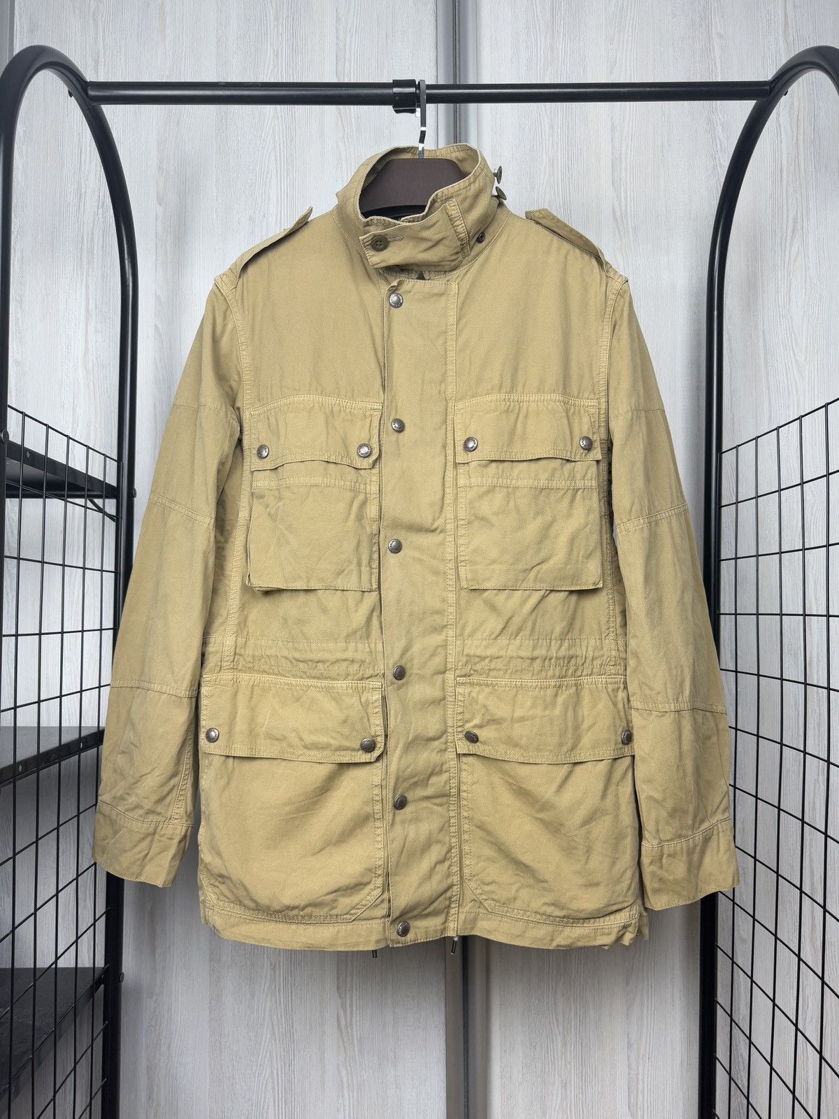 Polo Ralph Lauren Polo Ralph Lauren Beige Tan Army Utility Jacket Military Size US S / EU 44-46 / 1 - 1 Thumbnail