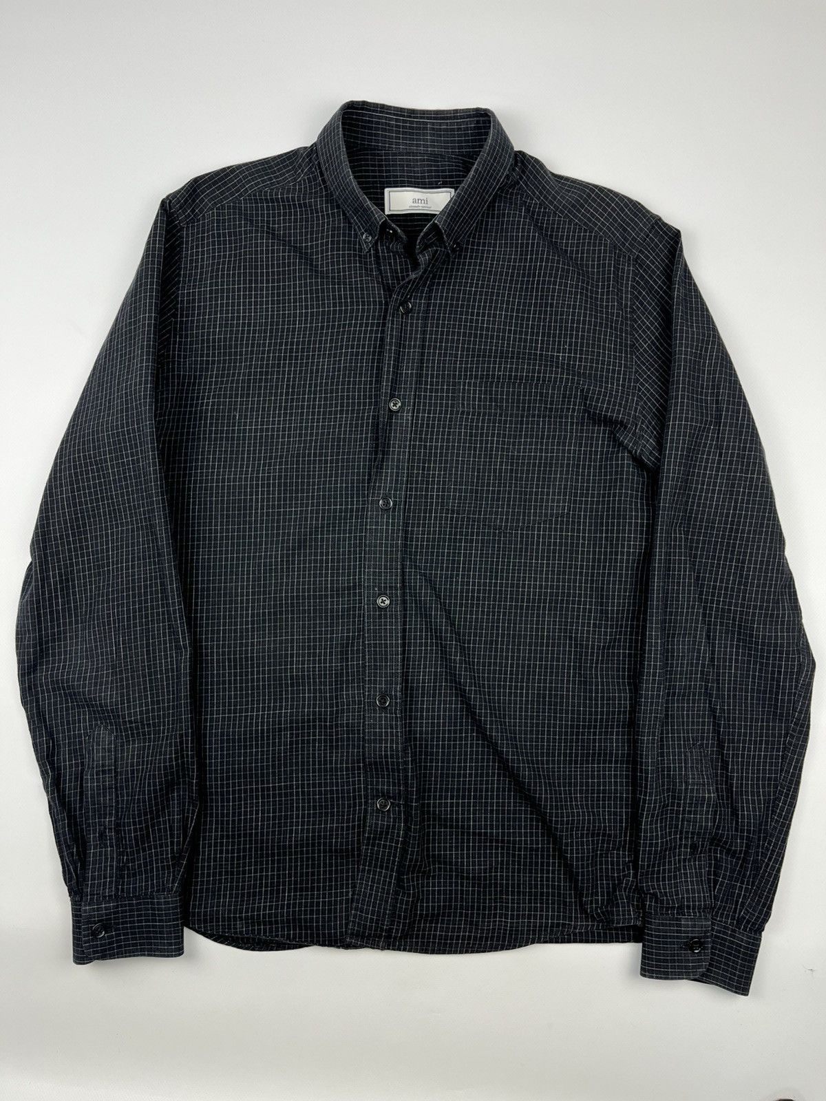 AMI AMI Paris Alexandre Mattiussi Shirt Long Sleeve Oxford Size US S / EU 44-46 / 1 - 2 Thumbnail