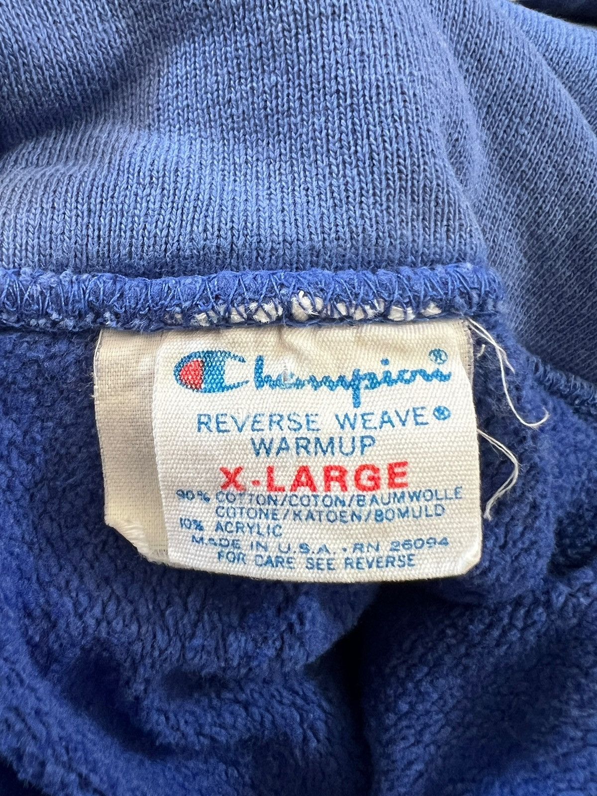 Champion 1980s Champion Reverse Weave Trashed Sun Faded Hoodie Size US XL / EU 56 / 4 - 11 Thumbnail