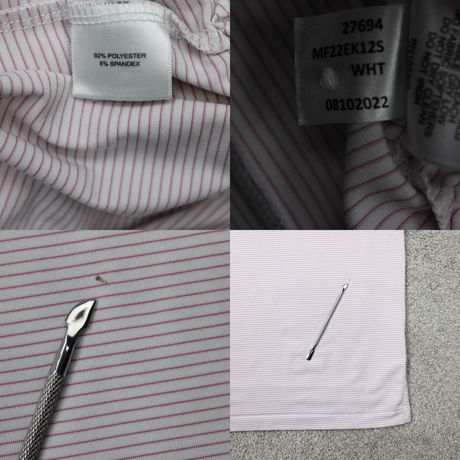 Peter Millar Peter Millar Polo Shirt Mens 2XL Pink/White Summer Comfort Halford Performance Shirt Polo Shirt Men 2XL Pink White Summer Comfort Mens Size US XXL / EU 58 / 5 - 8 Thumbnail