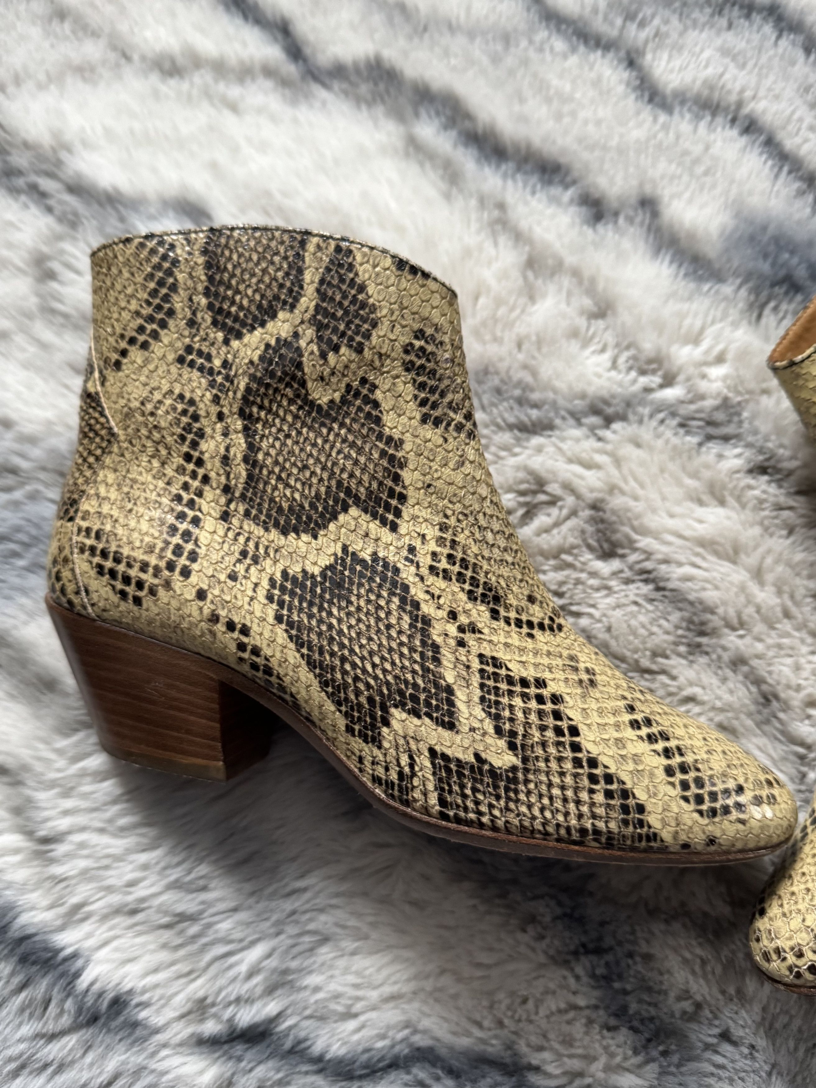 Isabel Marant ISABEL MARANT Dacken Snake Print Leather Cowboy Boots Size US 6 / IT 36 - 4 Thumbnail