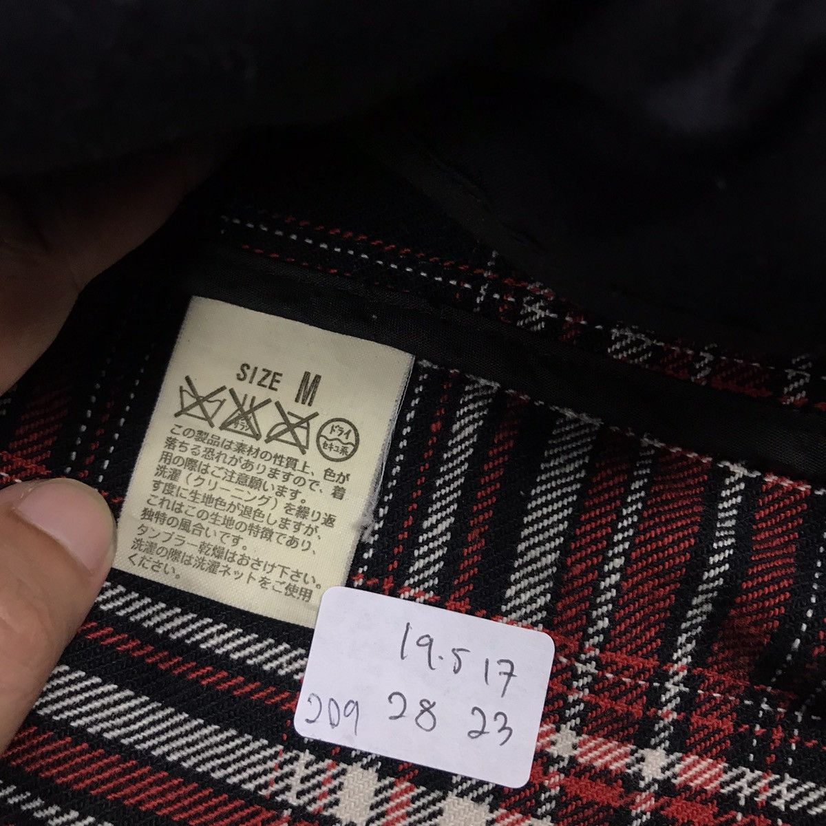 If Six Was Nine × Japanese Brand × Levi's Vintage Clothing LEVIS FLANNEL BLACK PUNK JAPAN STYLE BLAZER COAT JACKET Size US M / EU 48-50 / 2 - 13 Thumbnail