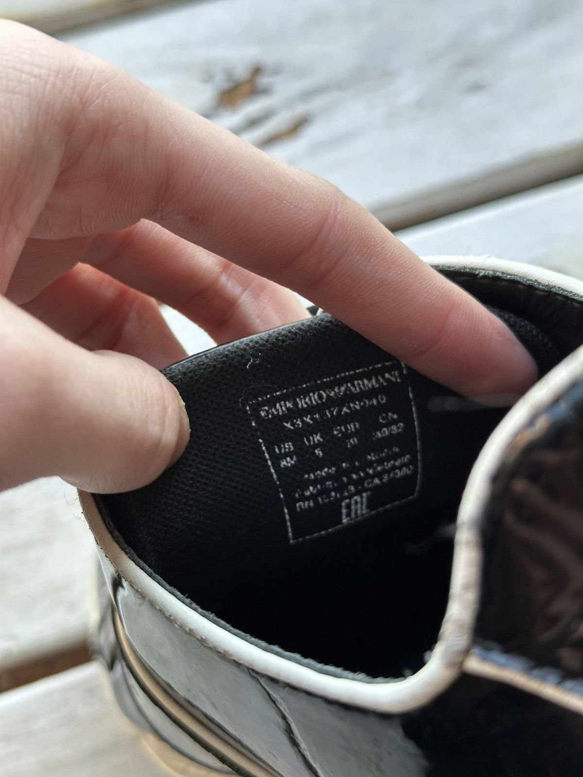 Designer × Emporio Armani × Giorgio Armani 🚨ARMANI BLACK SHOES MINIMALISM SNEAKERS MONOGRAM LUXURY Size US 6 / EU 39 - 9 Thumbnail