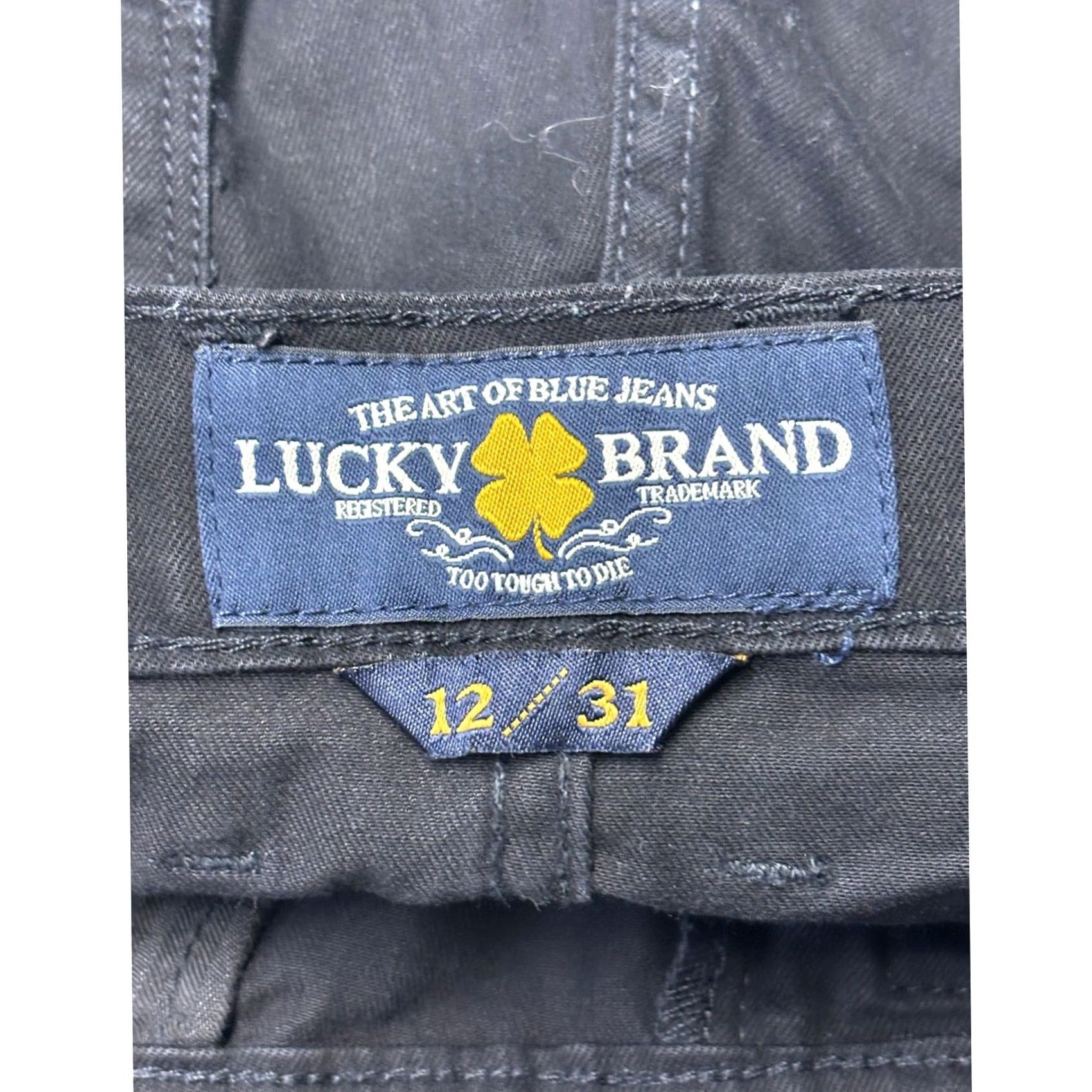 Lucky Brand Lucky Brand Cate Stacked Skinny Jeans Womens 12/31 W34XL30 Black Denim 7W11560 Size 24" / US 00 / IT 34 - 5 Thumbnail