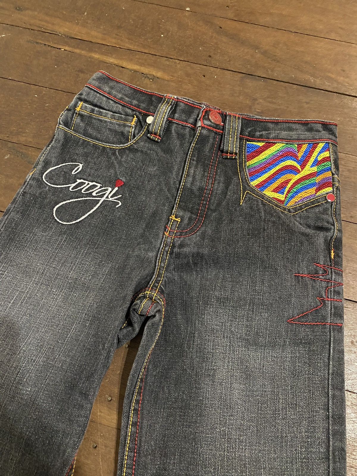 Vintage Vintage embroidered Coogi denim jeans. Size US XS / EU 42 / 0 - 2 Thumbnail