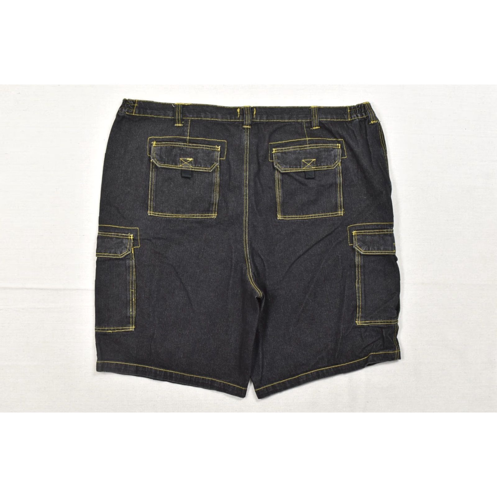 CO Boulder Creek Trading Co Men's Cargo Shorts Dark Wash 50 Big & Tall Denim Cotton Flat Front Zip Pockets Outdoor Casual Shorts Size US 34 / EU 50 - 3 Thumbnail