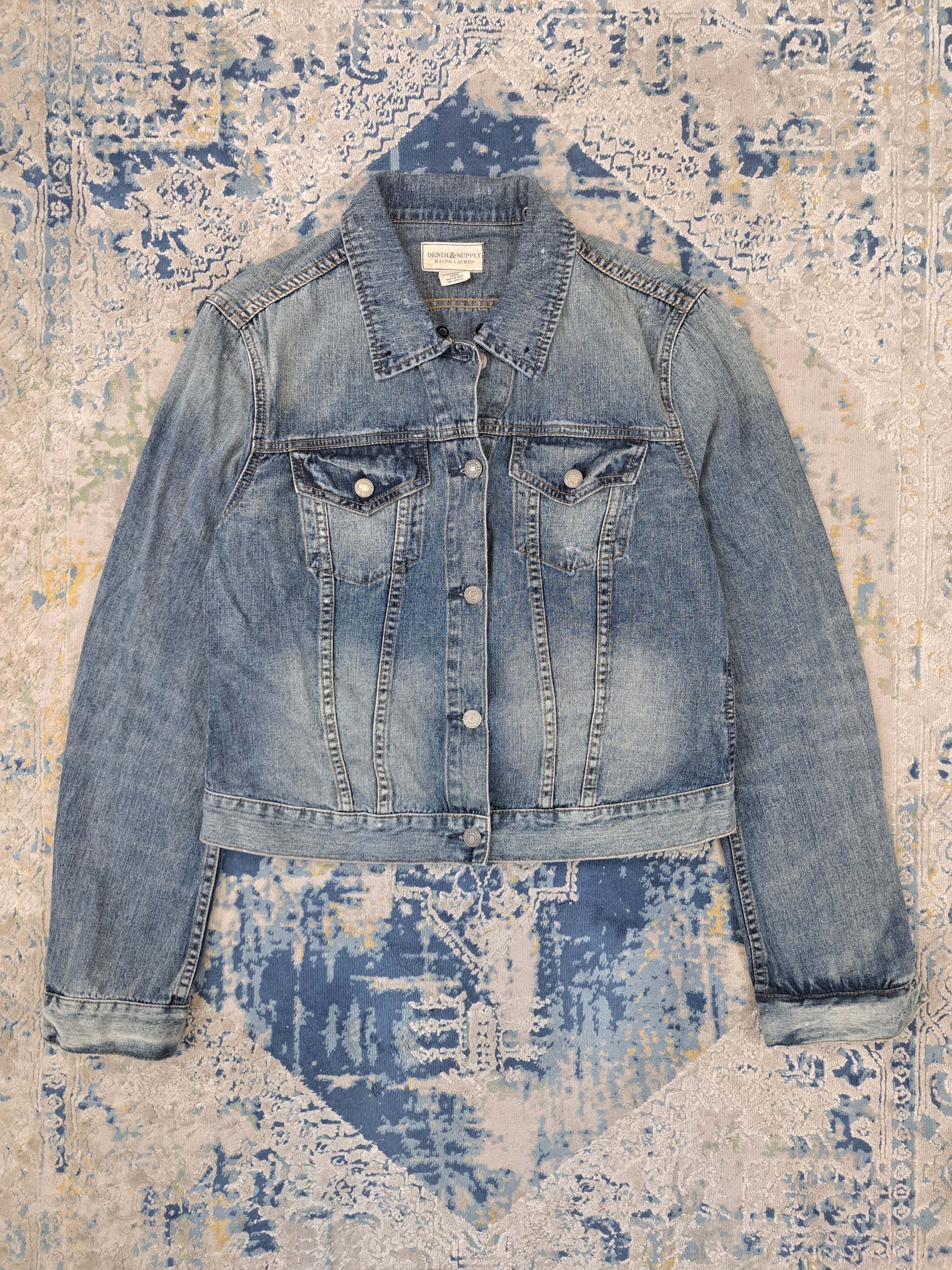 Denim & Supply Ralph Lauren Ralph Lauren Cropped Denim Jacket Vintage Style Size US M / EU 48-50 / 2 - 1 Thumbnail