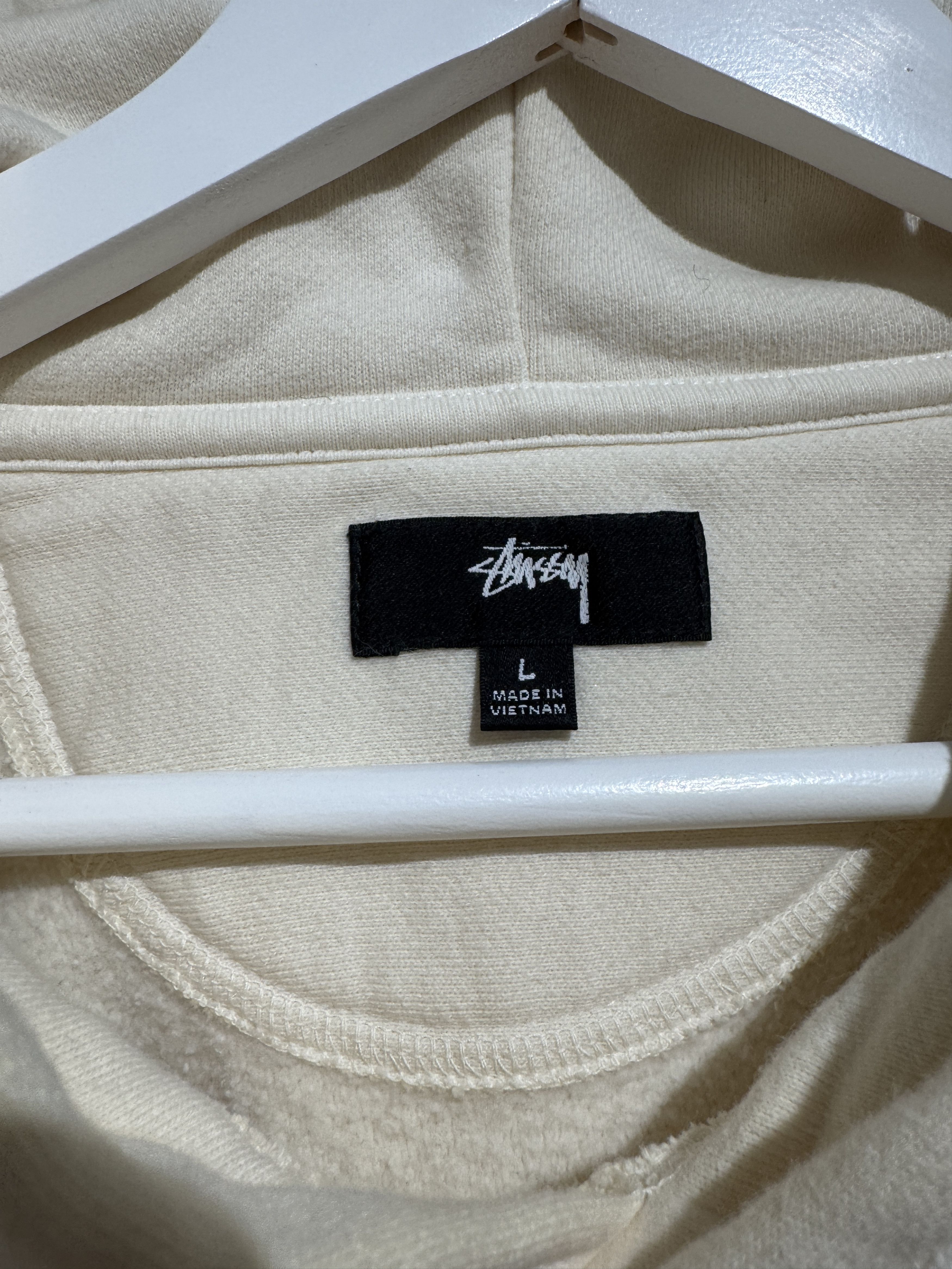 Stussy Stüssy Tonal Logo Hoodie – Off-White / Cream Size US L / EU 52-54 / 3 - 4 Thumbnail