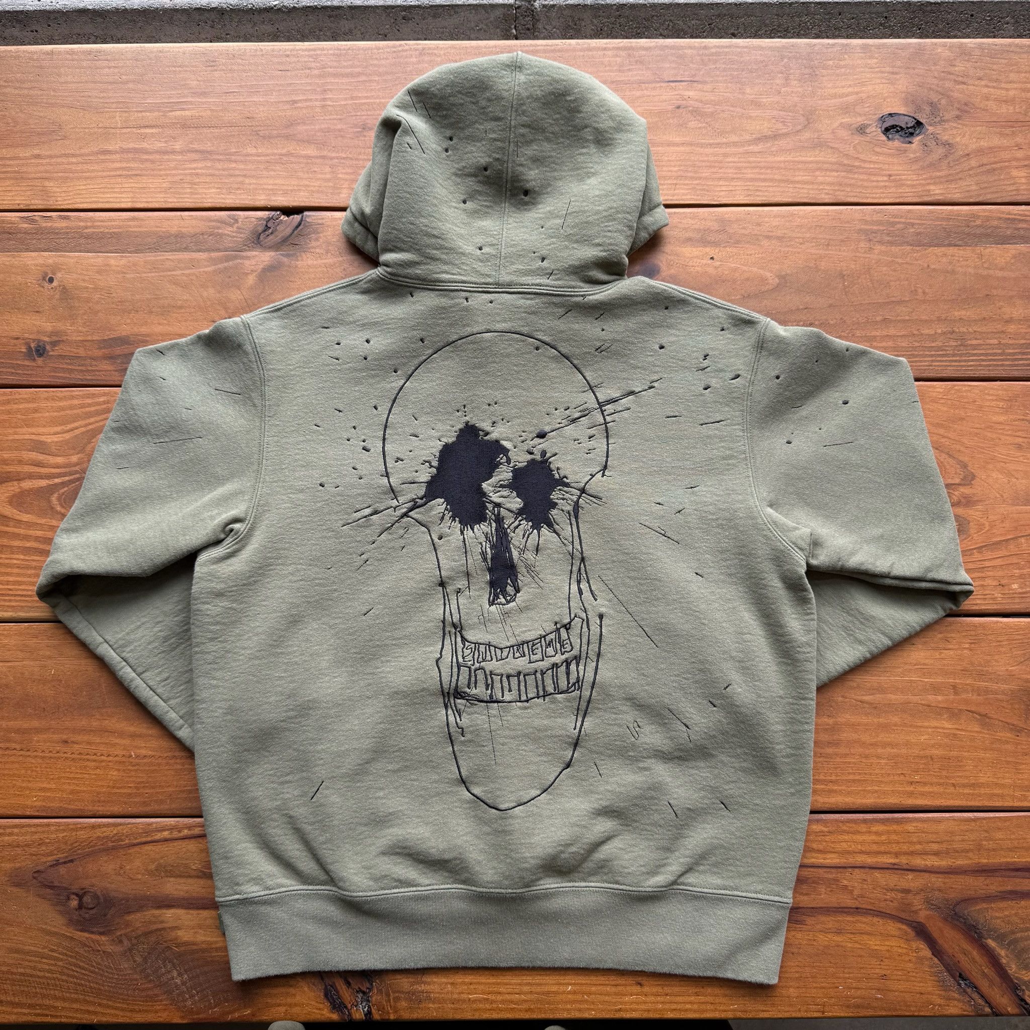 Supreme Small - Supreme Ralph Steadman Skull Hooded Sweatshirt Size US S / EU 44-46 / 1 - 2 Thumbnail
