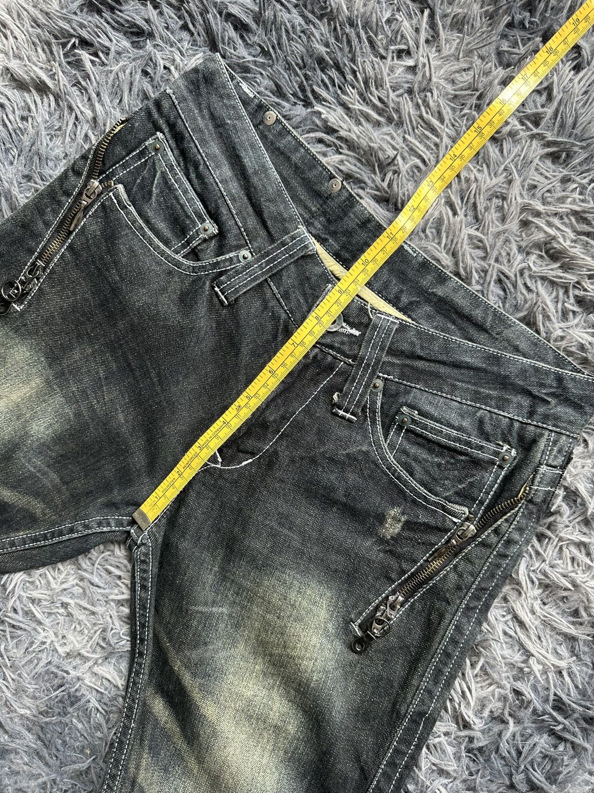 semanticdesign Early 00's Semanticdesign - J-rock whiskered jeans Size US 30 / EU 46 - 17 Thumbnail