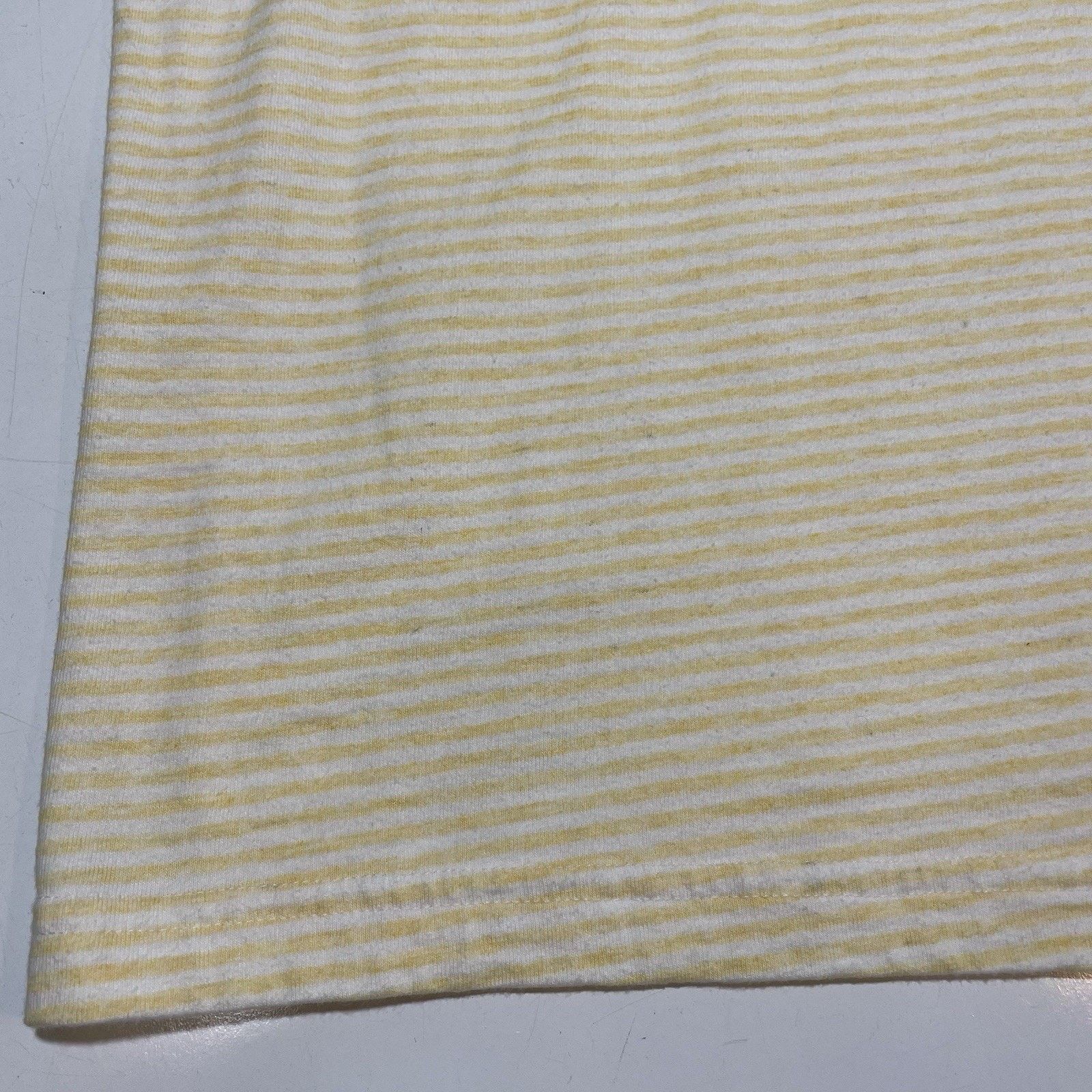 Guess VTG Guess Jeans LA T-Shirt Mens Logo Yellow White Stripe USA Size US M / EU 48-50 / 2 - 4 Thumbnail
