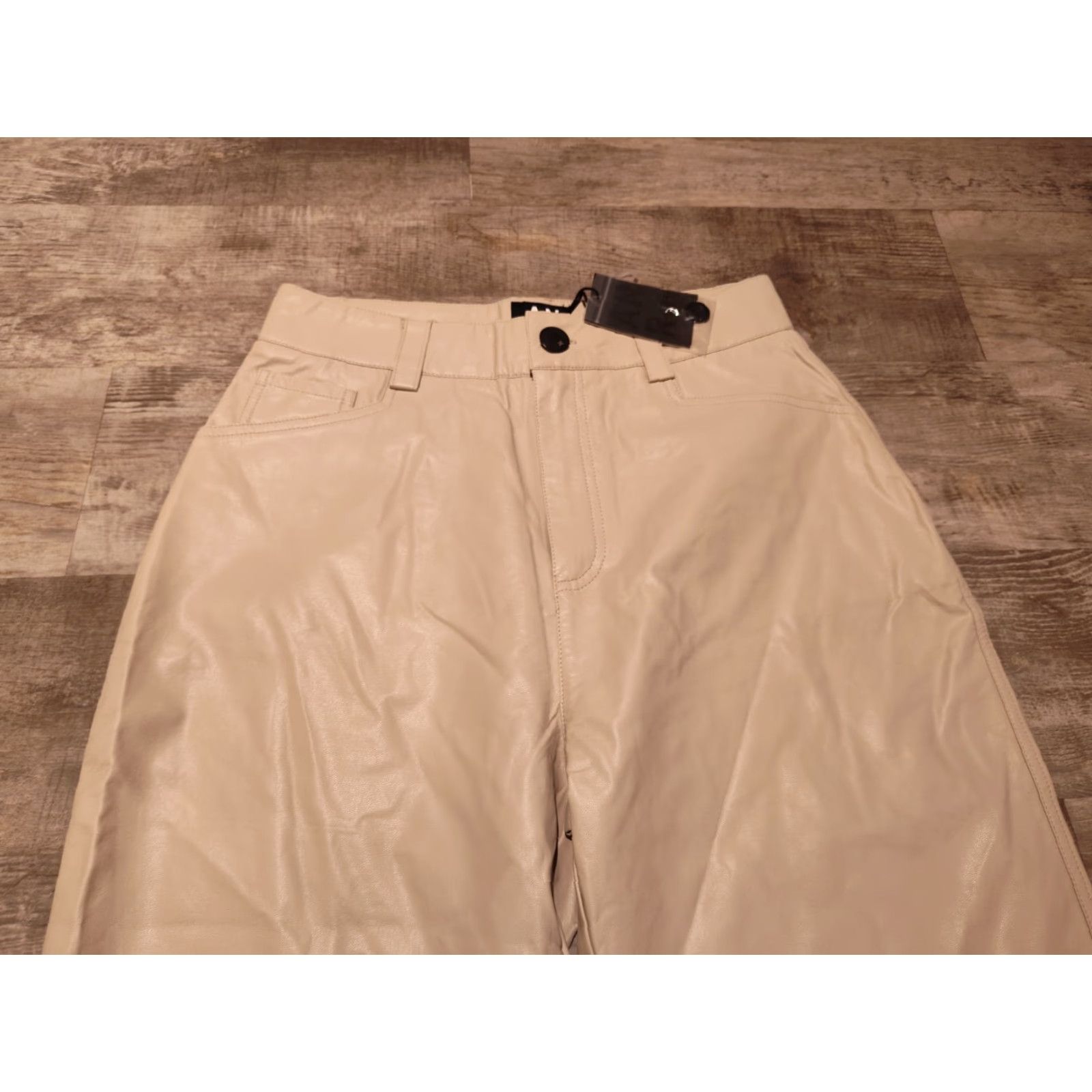 Vintage VINTAGE Alp N Rock Women’s Pants Bootcut S 31in Silvergrey Faux Leather 90s Grunge NWT Size 28" / US 6 / IT 42 - 3 Thumbnail