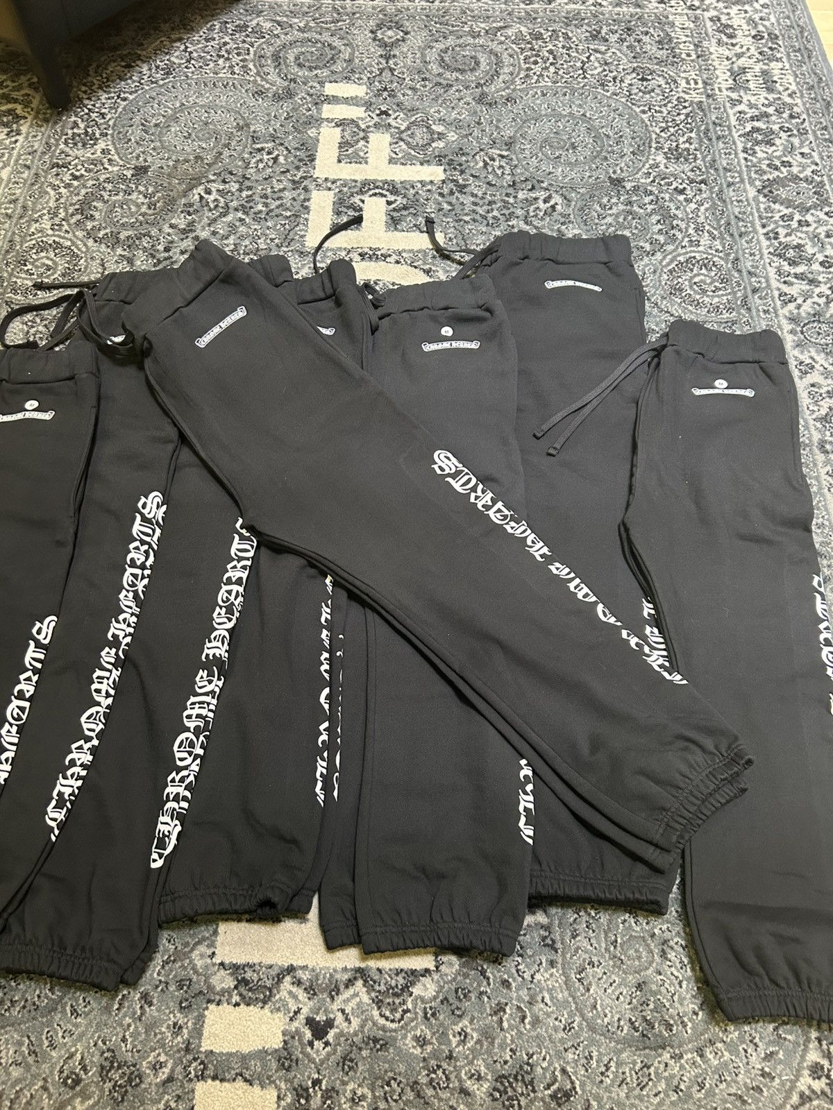 Chrome Hearts Chrome Hearts Scroll Sweats Size US 41 - 1 Thumbnail