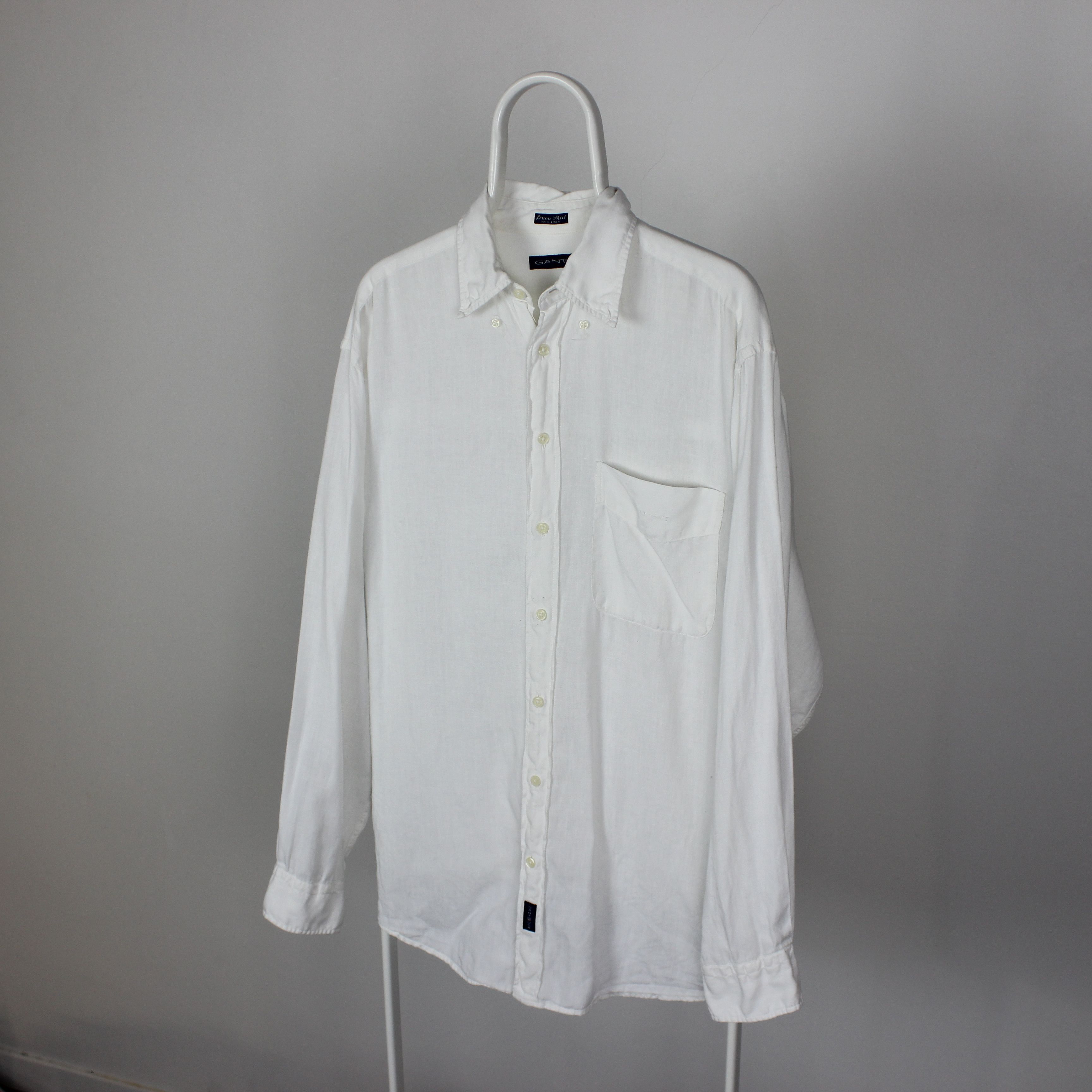 Gant Gant linen shirt men buttons ups white M L Size US L / EU 52-54 / 3 - 2 Thumbnail