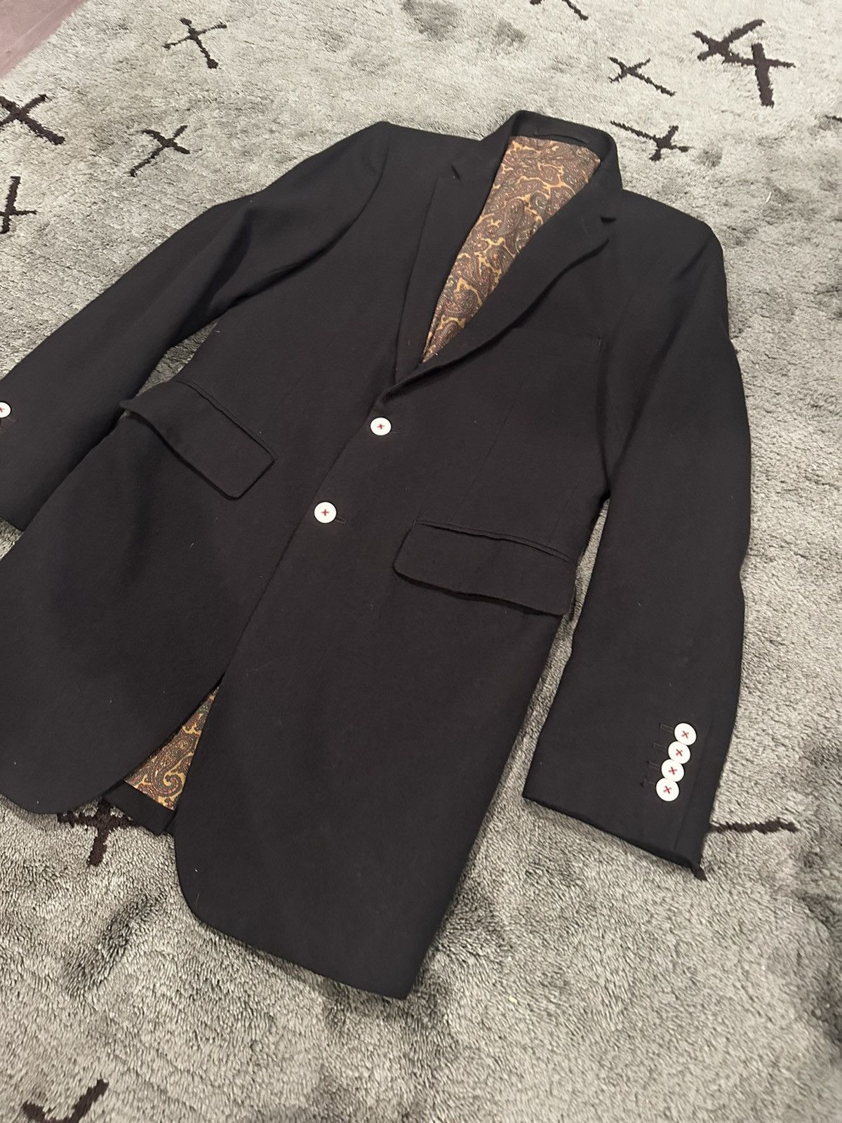PHENOMENON × Swagger SwgBlackPlatinum Swagger Long Black Lined Western Blazer Size US M / EU 48-50 / 2 - 4 Thumbnail