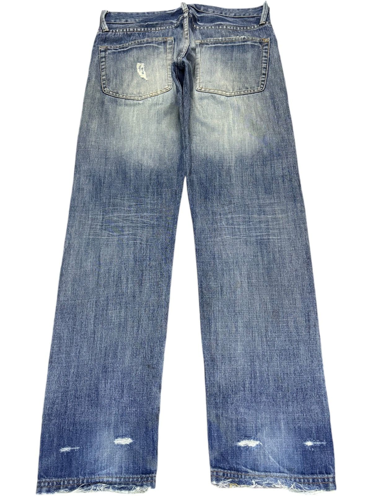 Japanese Brand Vintage Japanese Brand Faded Wash Distressed Patched Jeans Size US 33 - 2 Thumbnail