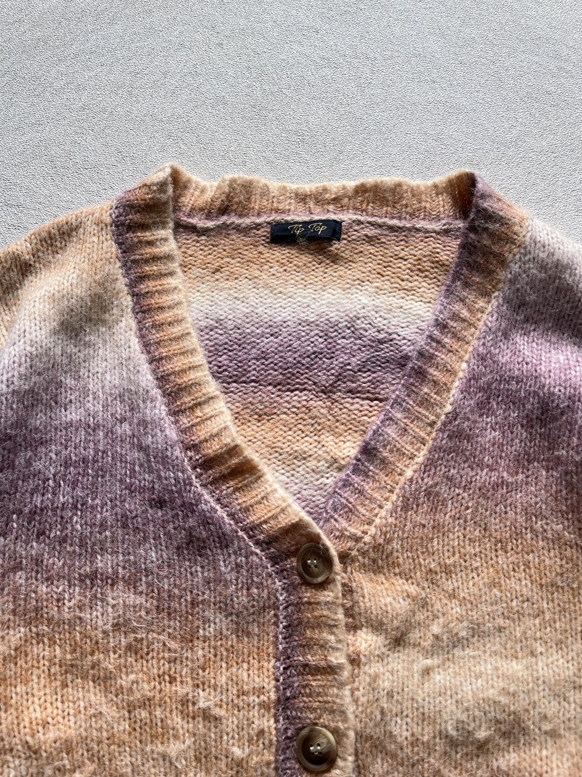 Issey Miyake TOP TIP GRADIENT SOFT WOOL CARDIGAN KNITWEAR Size US XL / EU 56 / 4 - 3 Thumbnail