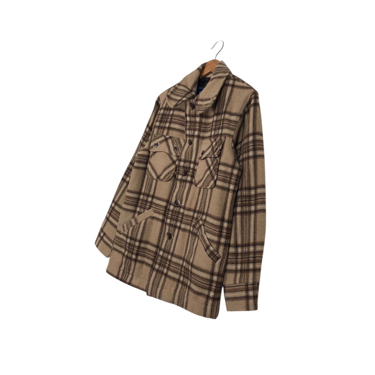 Japanese Brand 📌Vtg Wool Jacket Tartan Design St. Passimon Issey Miyake Size US L / EU 52-54 / 3 - 3 Thumbnail
