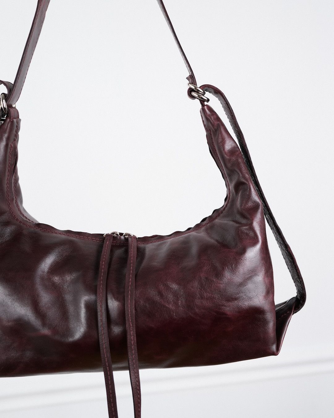 Other NKTRMNV BURGUNDY ARIA MINI CALF SKIN BAG Size ONE SIZE - 7 Thumbnail