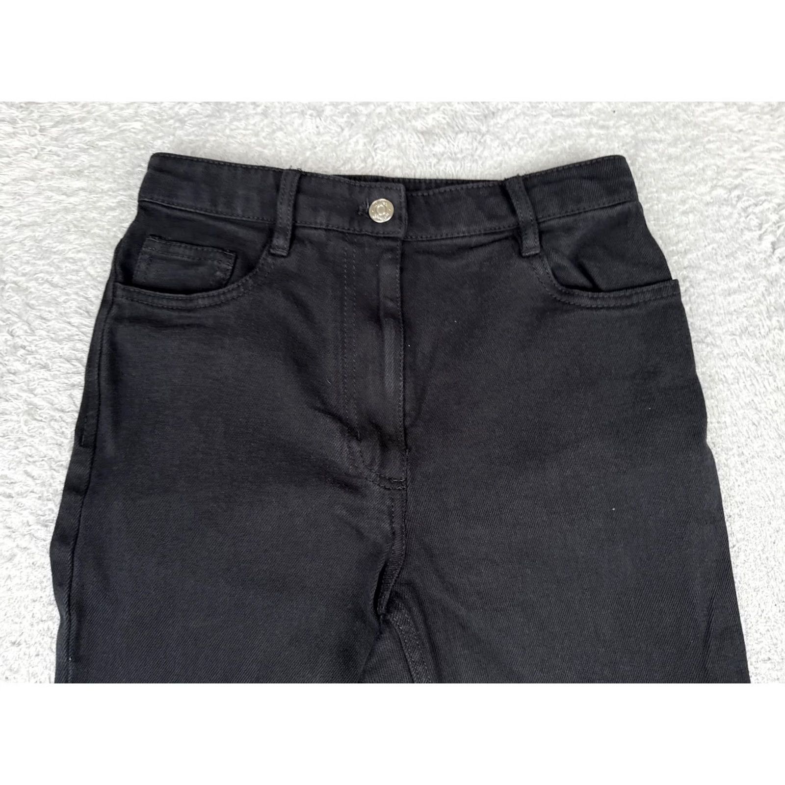 Vintage Wilfred Free Jeans Women 4 Black Dark Wash High Rise Straight Denim 25x30 Regular 5-Pocket Size 27" / US 4 / IT 40 - 4 Thumbnail
