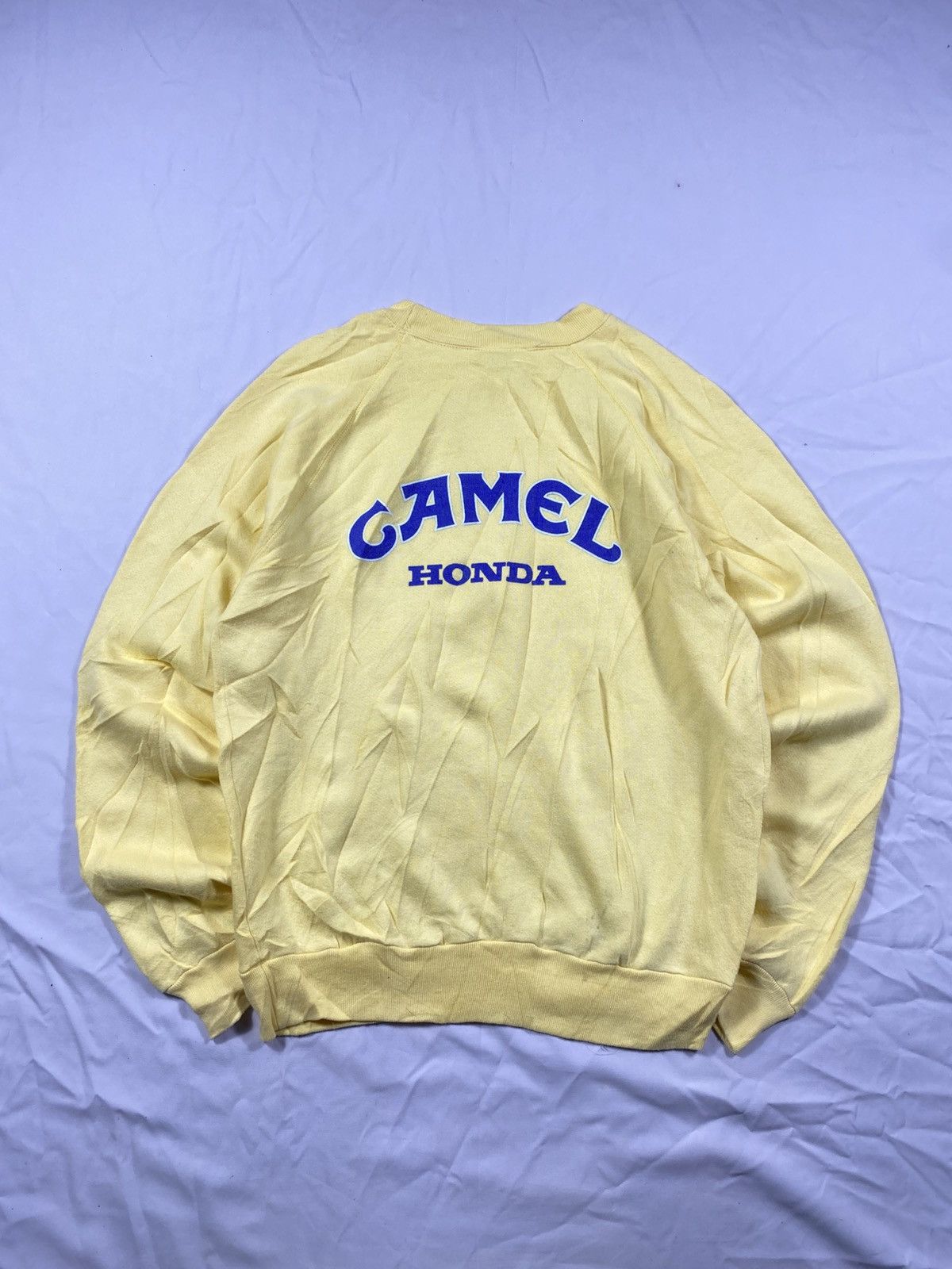 Vintage Vintage 80's Camel F1 Team Honda Sweatshirt Size US L / EU 52-54 / 3 - 1 Thumbnail