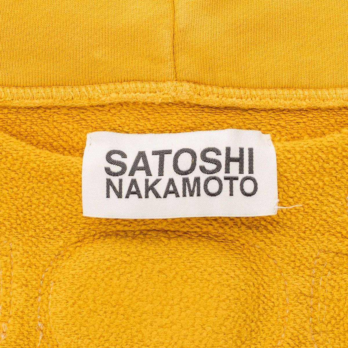 Satoshi Nakamoto Moto Logo Hooded Sweatshirt Mustard Black Size US S / EU 44-46 / 1 - 5 Thumbnail