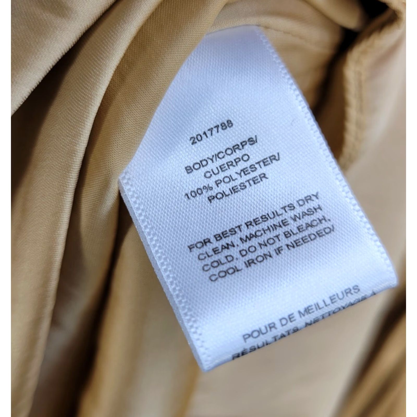 Halston Halston Leila Dress in Techno-Satin Cross Front Cocktail Sz 6 NWT Tan Size M / US 6-8 / IT 42-44 - 7 Thumbnail