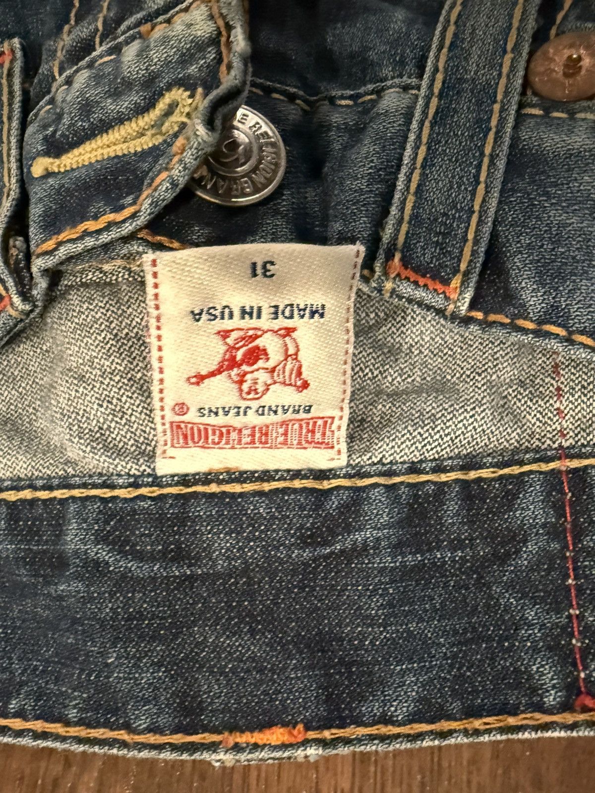 True Religion True Religion - vintage 2010’s willy rainbow jeans Size US 31 - 3 Thumbnail
