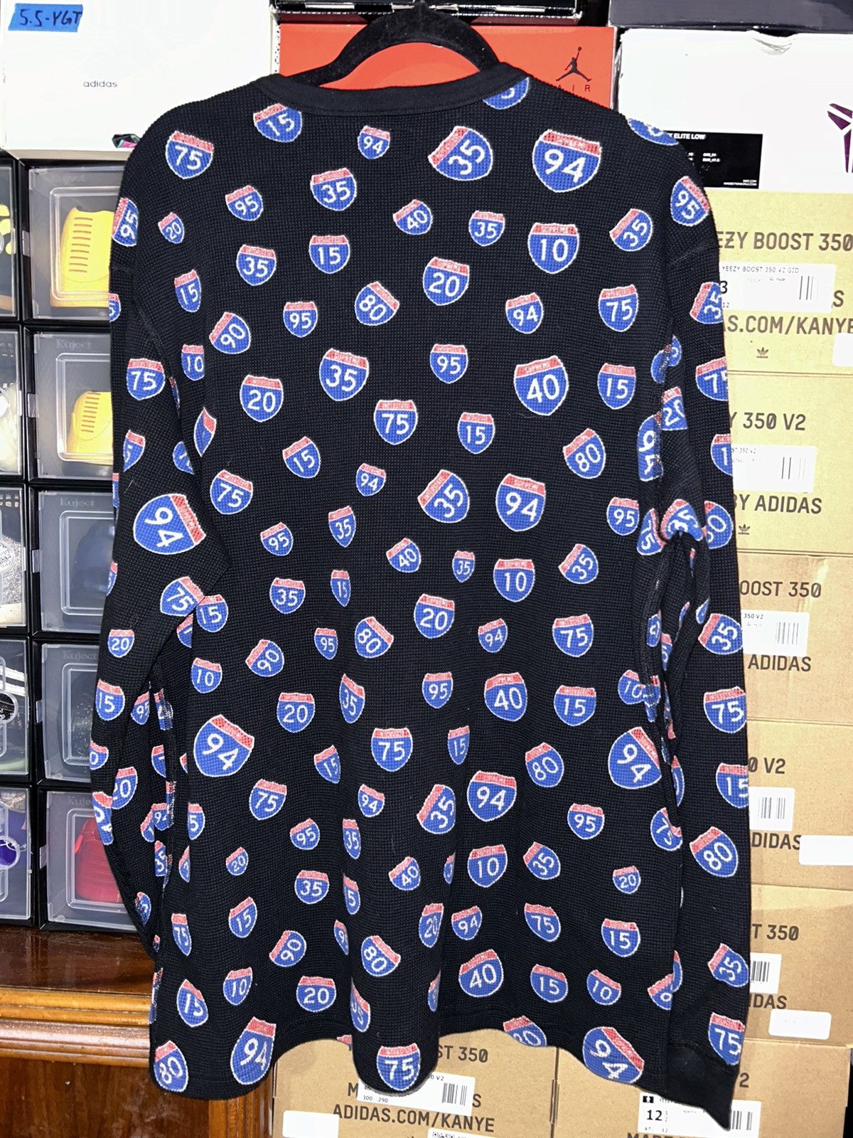 Supreme Supreme Interstate Waffle Thermal Black FW20 size XL NEW Size US XL / EU 56 / 4 - 2 Thumbnail