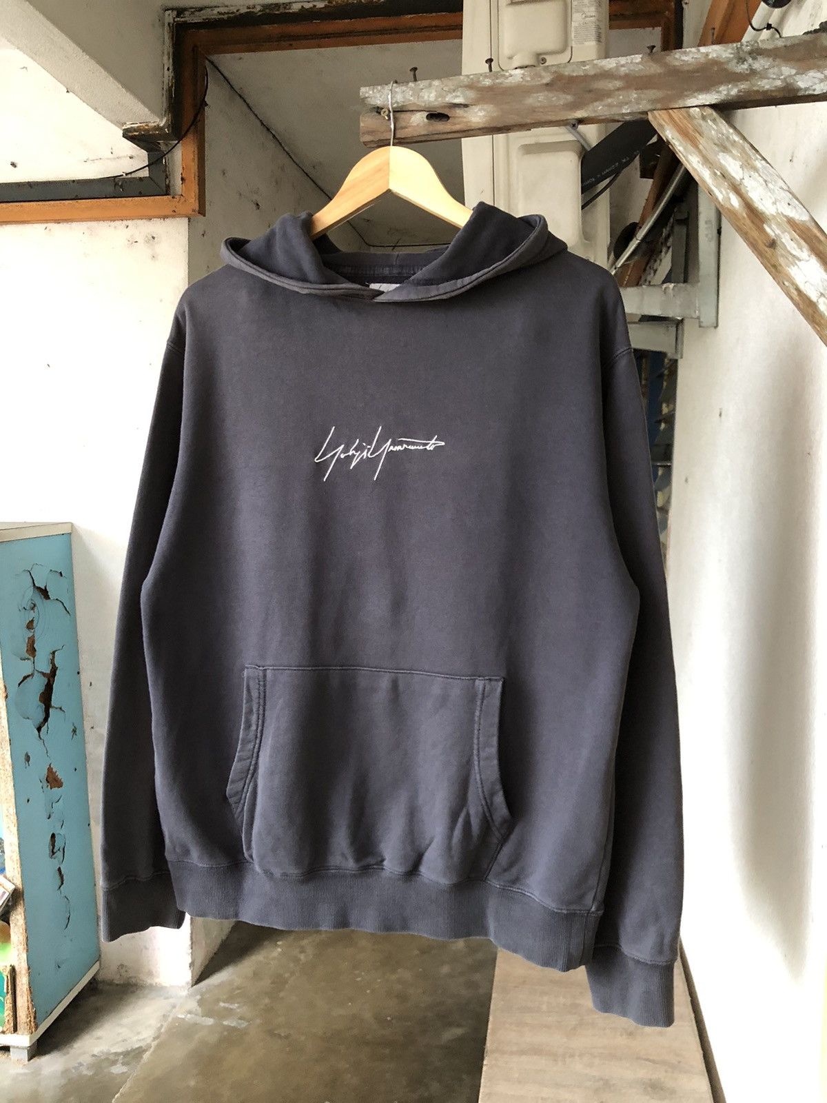 Yohji Yamamoto Rare❗️Yohji Yamamoto x New Era Embroidery Hoodie Size US L / EU 52-54 / 3 - 3 Thumbnail