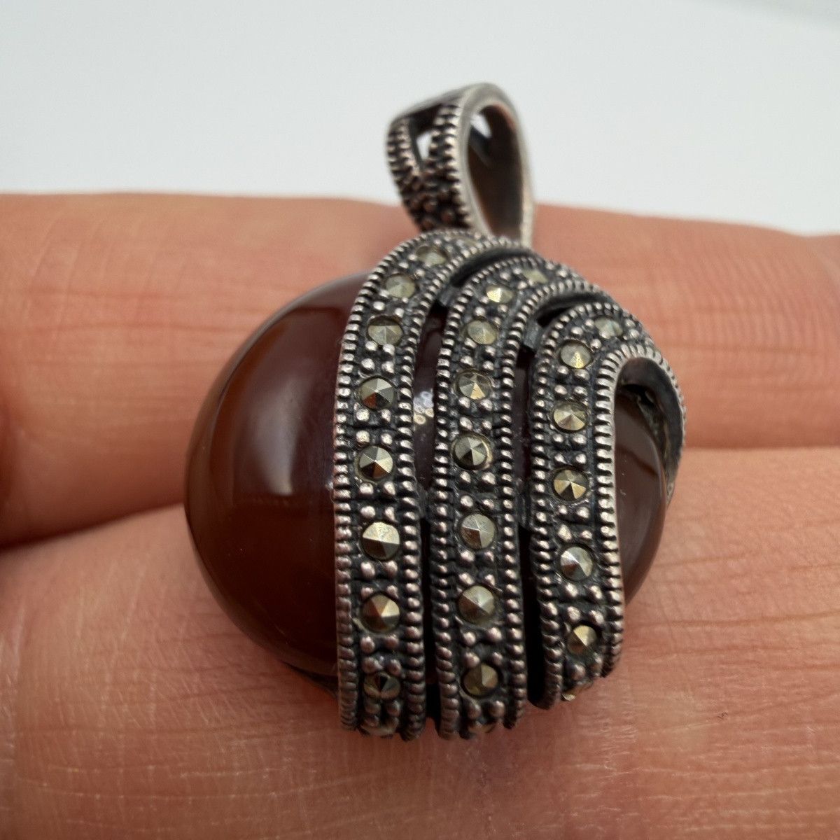 Sterling Silver Vintage 925 Sterling Silver Pendant Size ONE SIZE - 5 Thumbnail