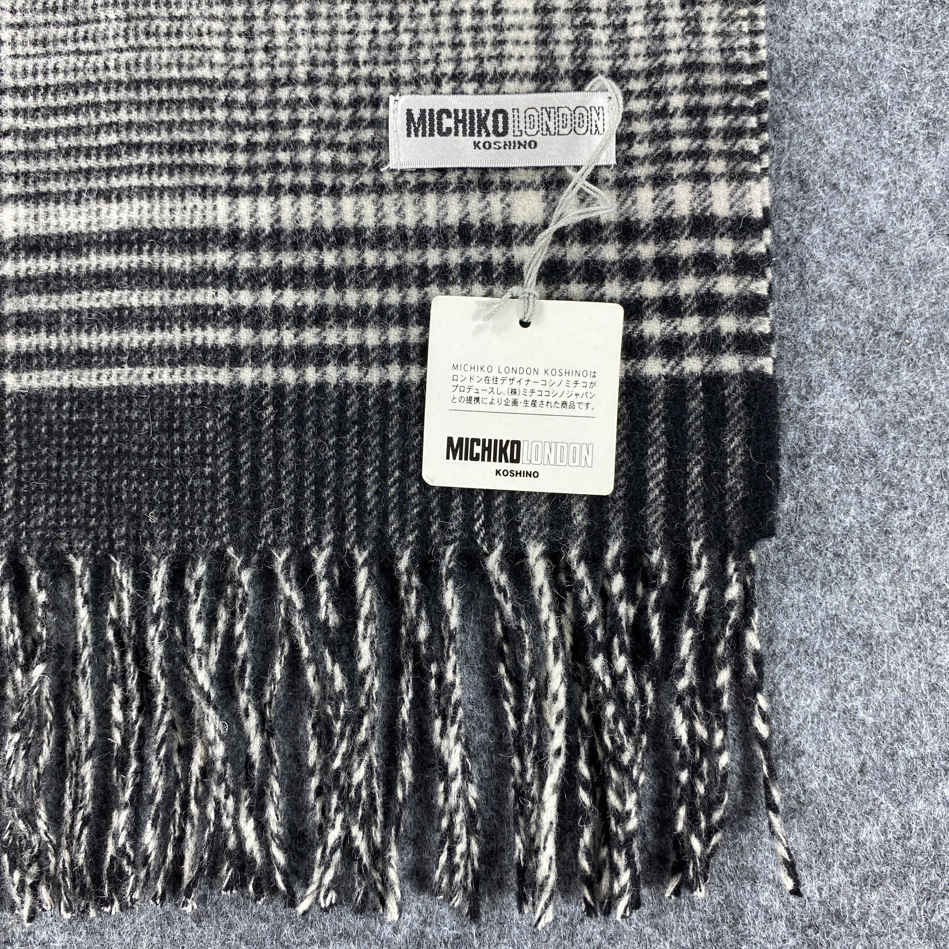 Michiko Koshino London × Vintage Michiko Koshino London Scarf # Muffler # Neckwear # D412 Size ONE SIZE - 3 Thumbnail