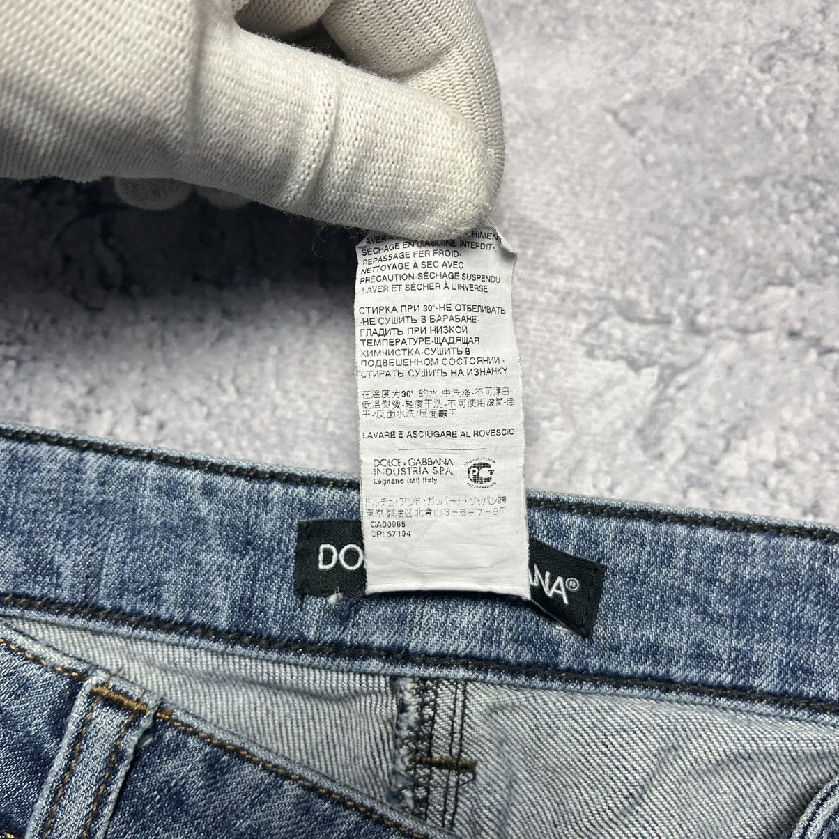 Dolce & Gabbana Vintage Dolce & Gabbana Distressed Blue Denim Jeans Luxury Size 30" / US 8 / IT 44 - 13 Thumbnail