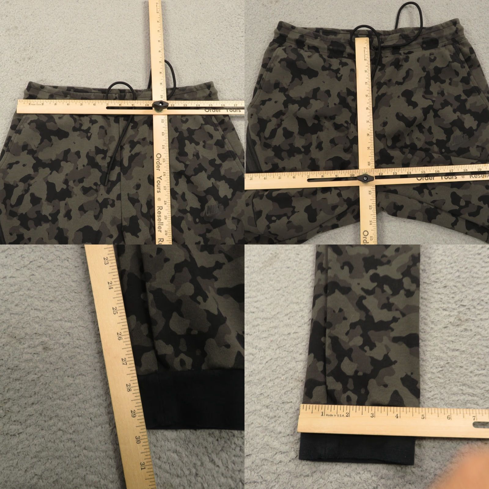 Nike Nike Joggers Mens Medium Tech Fleece Camo Gray Black Sweatpants NSW Sportswear Size US 31 - 8 Thumbnail