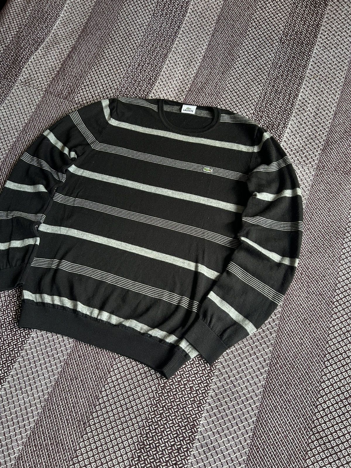 Vintage Lacoste Multicolour Sweater Striped Size 4 Streetwear Style Size US M / EU 48-50 / 2 - 2 Thumbnail