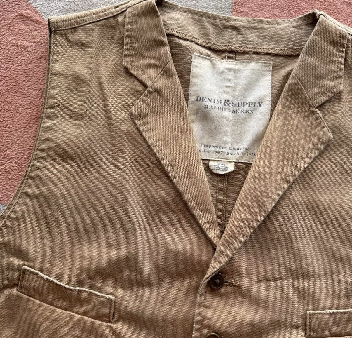 Denim & Supply Ralph Lauren Denim Supply Ralph Lauren Distressed Canvas Cargo Vest K22 Size US XL / EU 56 / 4 - 4 Thumbnail