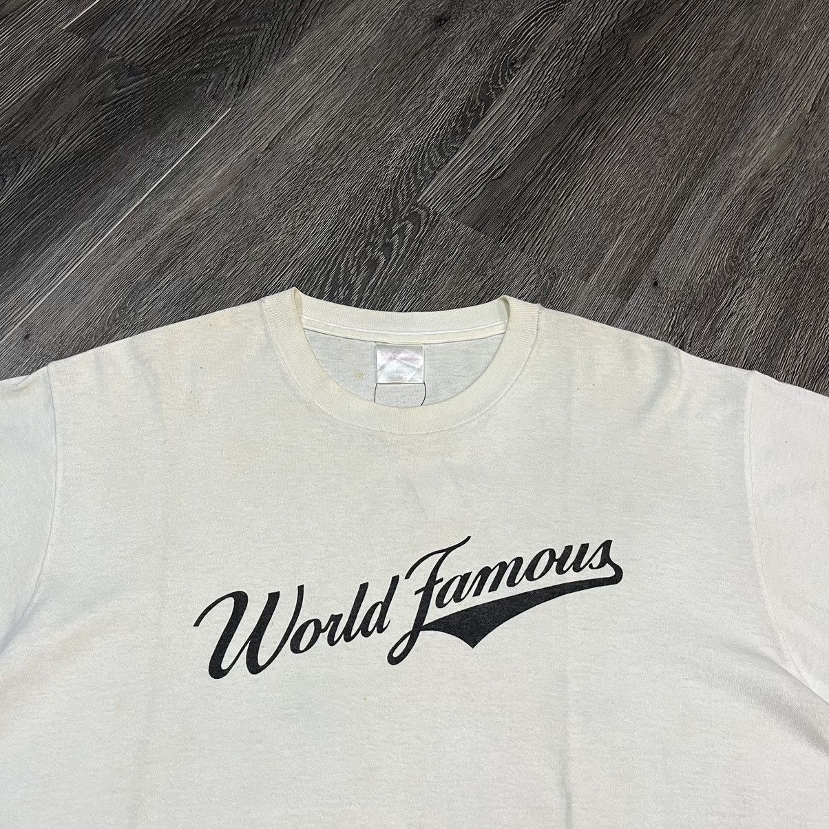 Supreme 2000s SUPREME World Famous Tee White Size US M / EU 48-50 / 2 - 2 Thumbnail