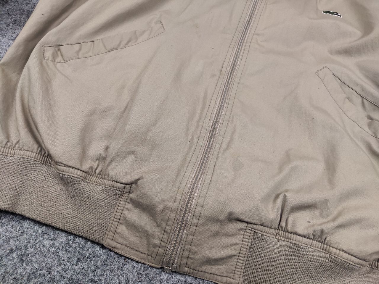 Lacoste Vintage 90's Lacoste custom double logo Beige Bomber Jacket Size US M / EU 48-50 / 2 - 15 Thumbnail