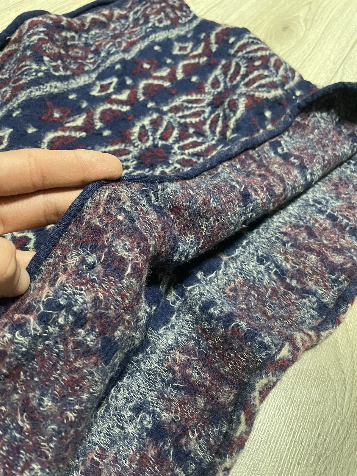 Kapital Archive Kapital Fulling Wool HAPPY Scarf Big Mama Size ONE SIZE - 13 Thumbnail