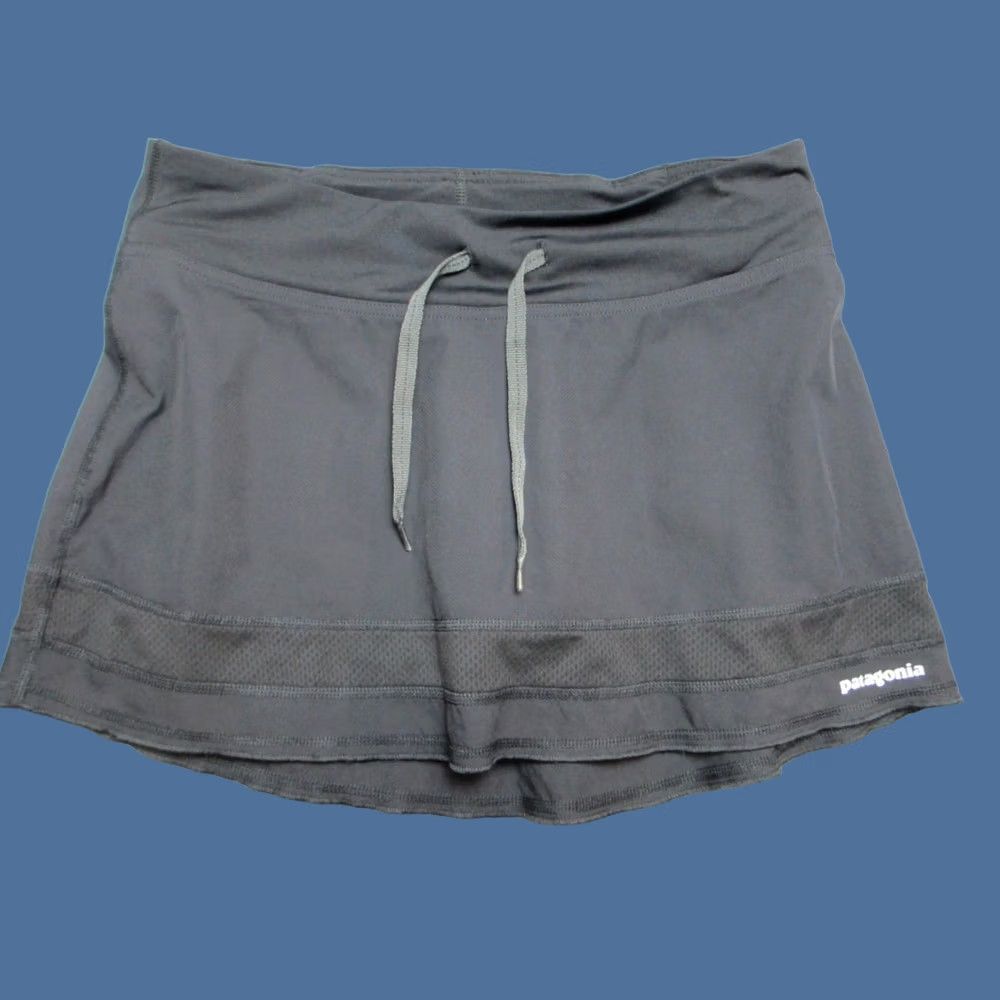 Patagonia Patagonia Skort Womens Small Gray Athletic Lined Tennis Drawstring Size 28" / US 6 / IT 42 - 1 Thumbnail