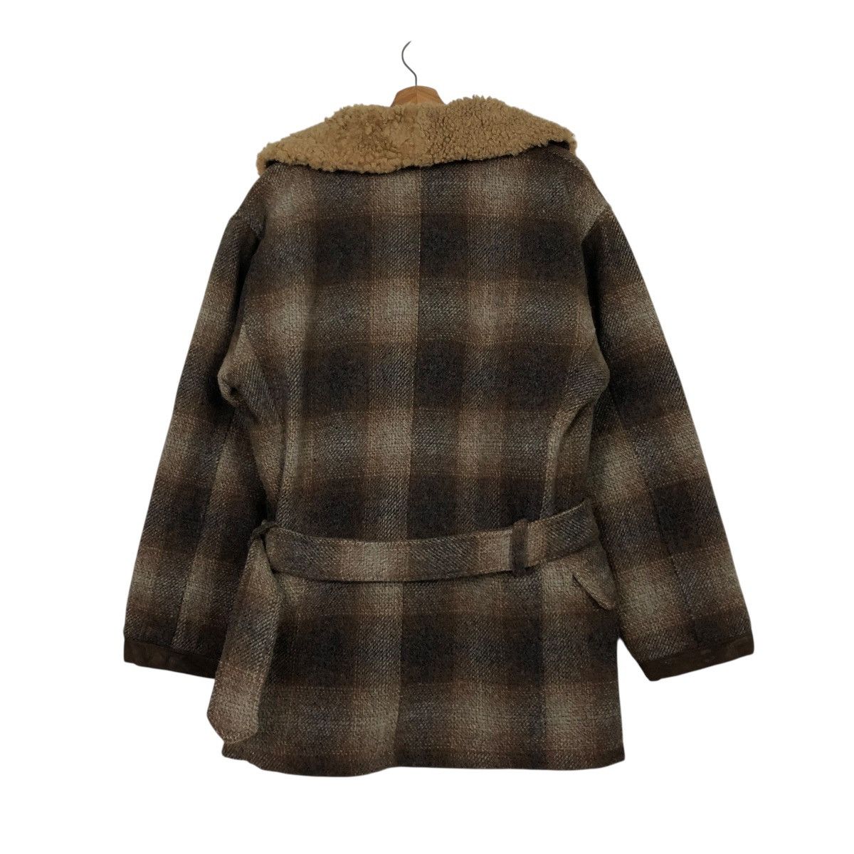 Golden Bear 🔥VINTAGE WOOL JACKET GOLDEN BEAR TARTAN SHAWL COLLAR Size US M / EU 48-50 / 2 - 10 Thumbnail