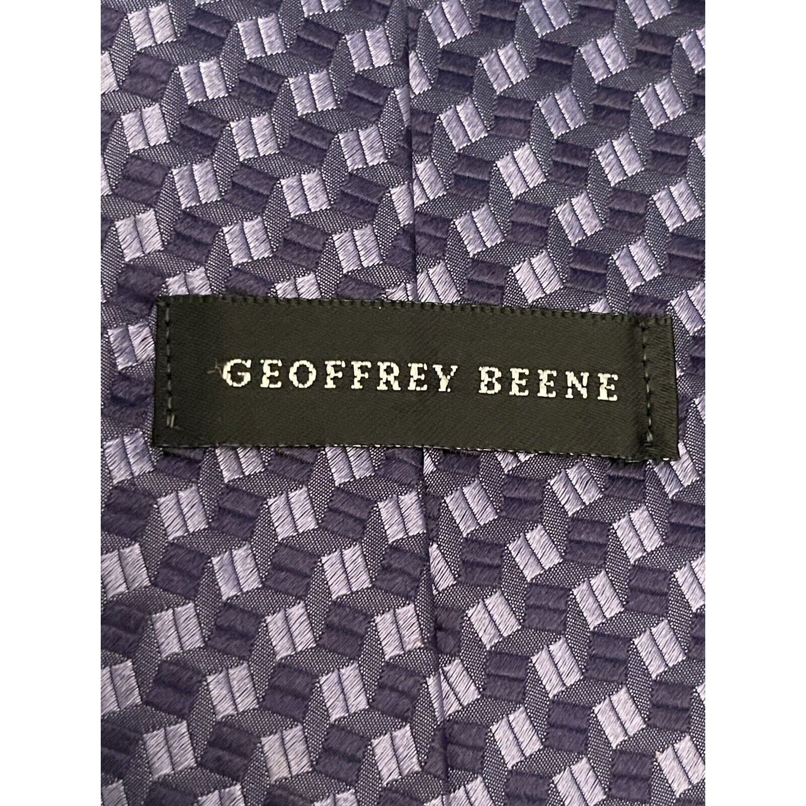 Geoffrey Beene Geoffrey Beene Blue 100% Silk Men’s Neck Tie Made In Italy Size ONE SIZE - 8 Thumbnail