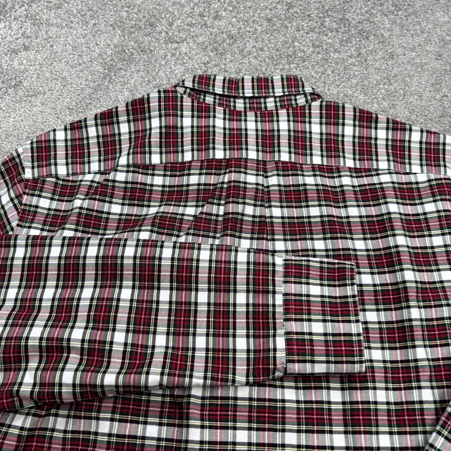 J.Crew J.Crew Button-Up Shirt Mens Large Red Plaid Slim Fit Cotton Button-Down NS Size US L / EU 52-54 / 3 - 4 Thumbnail