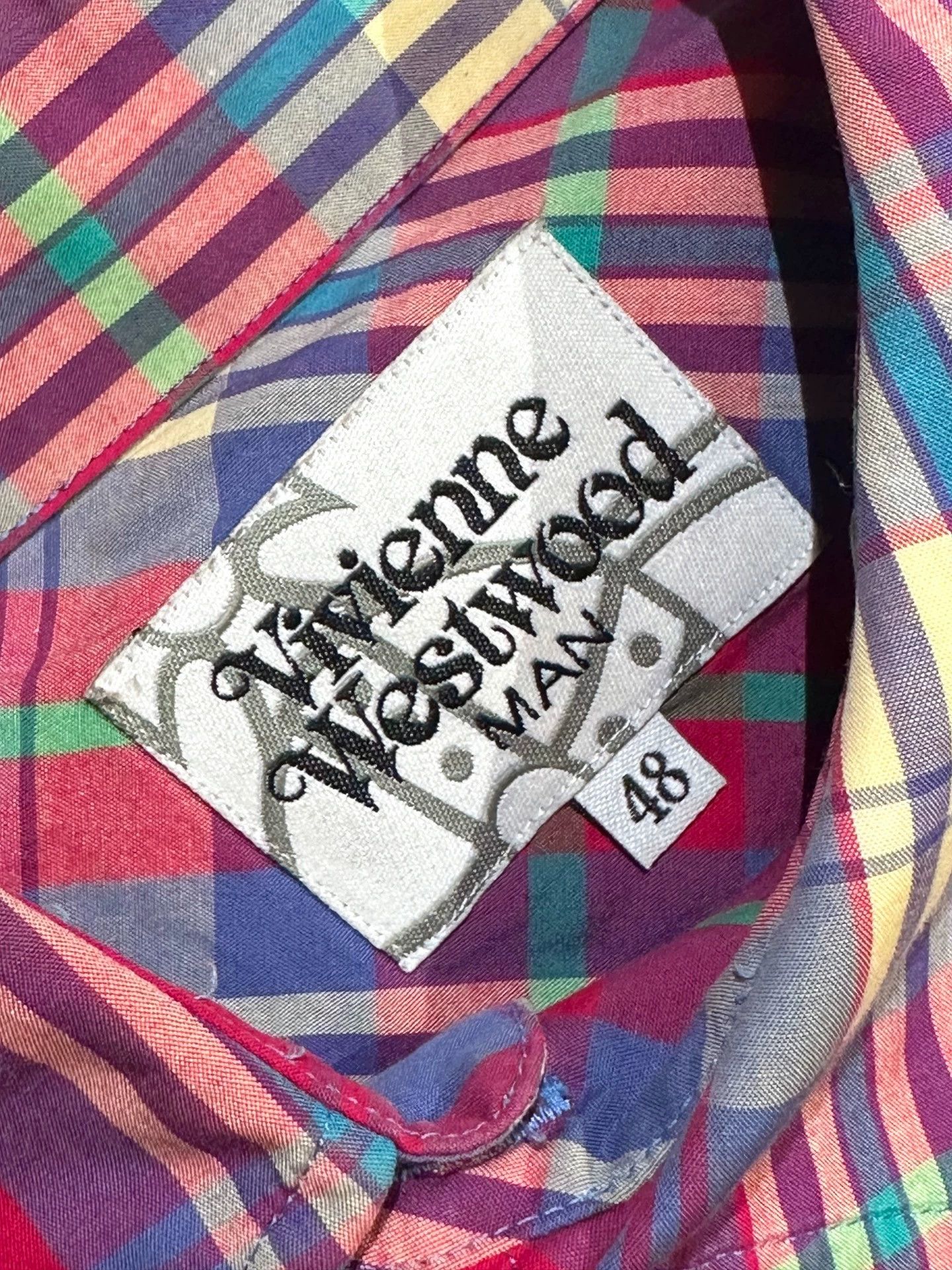 Vivienne Westwood Vivienne Westwood Men's Asym Placket Odd Check Shirt 48 Size US M / EU 48-50 / 2 - 6 Thumbnail