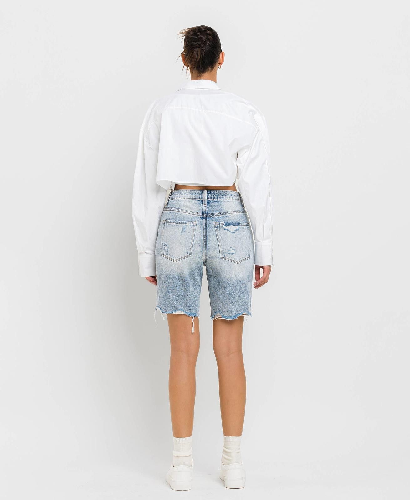 Other Super High Rise Bermuda Shorts Vervet by Flying Monkey Size 26" / US 2 / IT 38 - 10 Thumbnail
