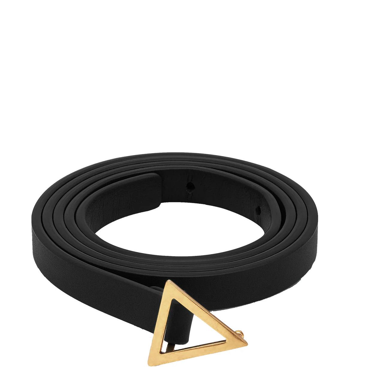 Bottega Veneta o1n1vont1225 Size: 90 / Triangle Belt in Black/Gold Size ONE SIZE - 1 Preview